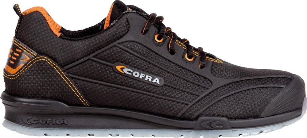 COFRA moderner Sicherheitshalbschuh S3 SRC Cregan aus der beliebten Running Reihe (38, Dunkelbraun)