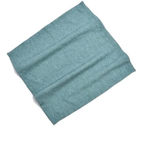 Wiederverwendbare Stoffservietten, Restaurant Modell Raum Baumwolle und Leinen Napin Servietten Tuch Falten Blume Hotel Western-Stil-Serviette(Blue-4pc)