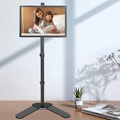 VSULZVNU Universal TV Ständer Schwenkbar TV Bodenständer mit Halterung für 14-32 Zoll Fernseher, Höhenverstellbar Universal Boden TV Ständer Basis, Perfekt für Ecke & Schlafzimmer