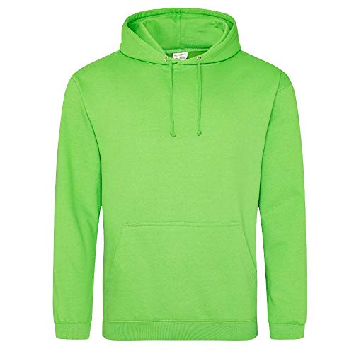 Just Hoods - Unisex College Hoodie/Alien Green, 3XL