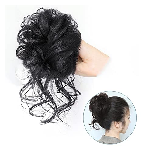 Bun Haarteile Super langer, lockiger, gewellter Chignon-Haarknoten, Haargummi for Frauen, unordentlicher Dutt, Haarteil, zerzauste Hochsteckfrisur, Haarknoten, Verlängerung, elastisches Haarband Brötc