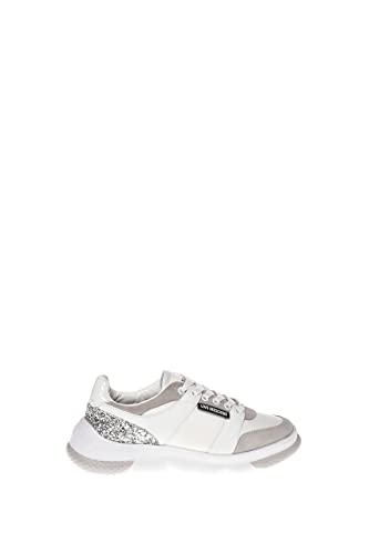 Pollini Damen Ja15214g0fjh210a36 Sneaker, Weiß, 36 EU