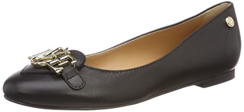 Love Moschino Damen Scarpad.LELA5/10 Vitello Nero Geschlossene Ballerinas, schwarz (Black), 37 EU