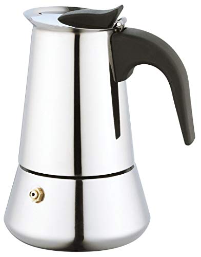 Herdplatte Edelstahl Espresso Moka Kaffeemaschine Kaffeemaschine Perkolator 9 Tassen 12 Tassen silber