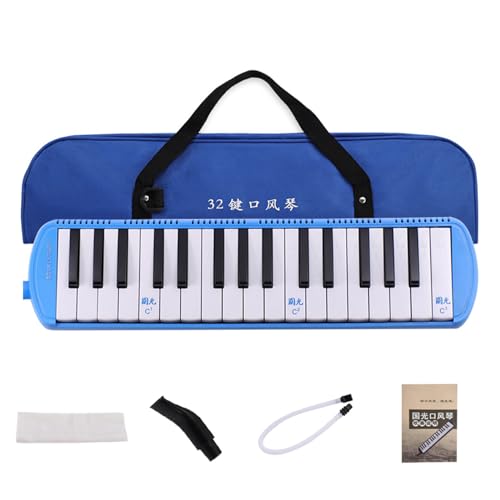 MEELYHOME Melodica Instrument Keyboard Melodica Air Piano mit weichen langen Röhren, kurzen Mundstücken und Tragetasche für Kinder