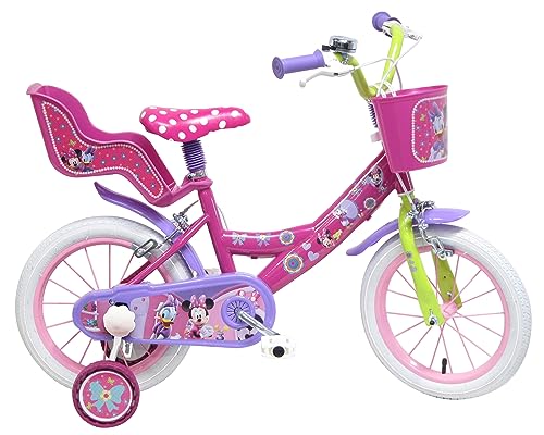 albri Babys (Jungen) mädchen Fahrrad 14 Zoll Disney Minnie, Rosa, pollici