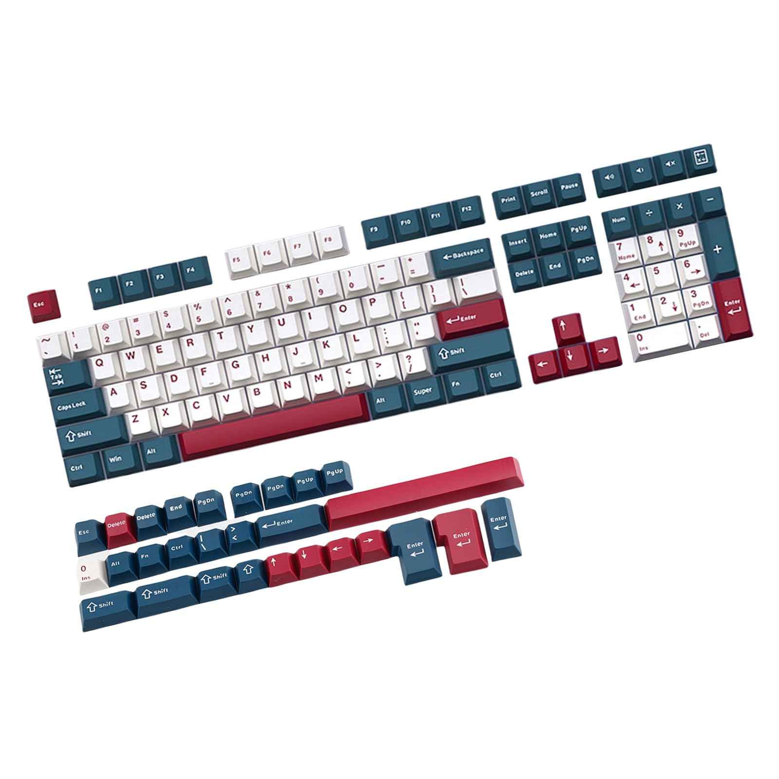 YYSQL 136 Tasten Mech Soldier Keycap Original Höhe Double Shot Injections Tastenkappe für verbessert das Tipperlebnis auf Computern