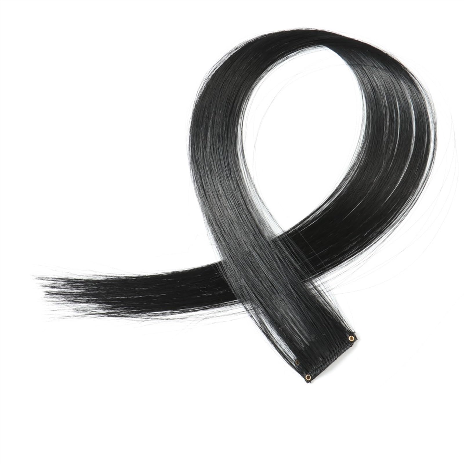 Clip-in-Haarverlängerungen Farbige Clip-in-Haarverlängerungen, 55,9 cm, Regenbogenfarben, lange, glatte Haarteile, Clip-in-Synthetik, Halloween, Cosplay, Mode, Party, Geschenk for Frauen und Mädchen C