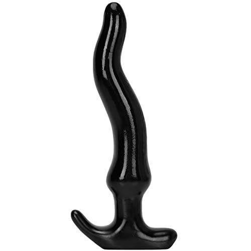 ATTAWA S-Typ Analplug Super Spannend Analdildos G-Punkt Stimulation Buttplug mit Griff Glatt Buttplug Prostata Massage Anus Dilatator SM Sexspielzeug für Anfänger und Erfahrene Spieler,Schwarz,L