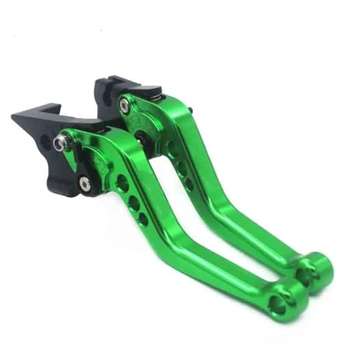 Brems Kupplungshebel Für GROM Für MSX125 2014 2015 2016 2017 2018 2019 2020 2021 Motorrad Aluminium Kurze Bremskupplungshebel Brems und Kupplung shebel(Green)