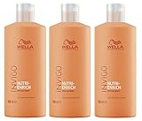 3er Nutri Enrich Deep Nourishing Shampoo Invigo Wella Professionals mit Goji Beeren 500 ml