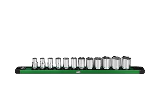 SK Tools 3/8-Zoll-Antrieb, 12-teilig, 6-kant, Standard, metrisch, Chrom-Steckschlüsselsatz