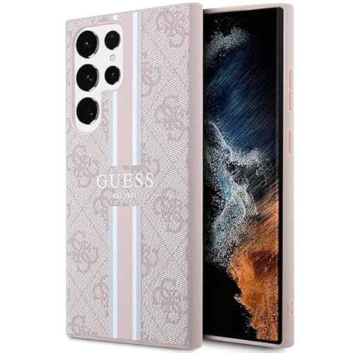 Hülle Guess GUHCS23LP4RPSP Samsung S23 Ultra S918 rosa 4G Printed Stripe