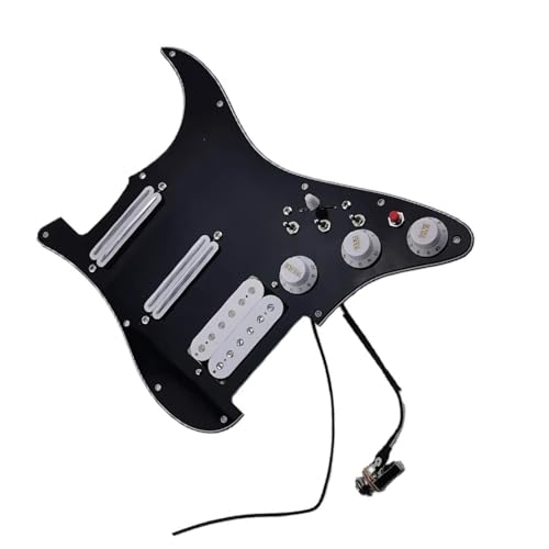 Standard-Pickguard-Tonabnehmer Humbucker-Tonabnehmer, Kabelbaum, Gitarre, vorverkabeltes Schlagbrett, Gitarren-Set, weißer Tonabnehmer (Color : 3)