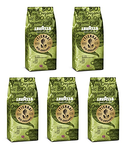 Luigi Lavazza ¡Tierra! Organic, Vorteilspackung, 100% hochwertigen Arabica Kaffeebohnen, Helle Röstung, 2.5 kg