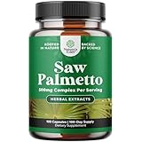 Pure Saw Palmetto Extrakt Kapseln - Verbessertes Haarwachstum Ergänzung mit Sägepalme für Frauen und Männer - Sägepalmekapseln mit Haarvitaminen für schnelleres Haarwachstum für Männer und Frauen