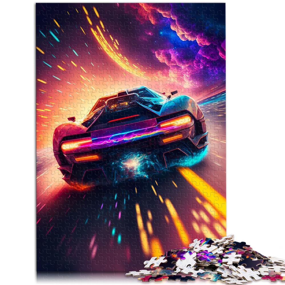 Puzzle Weltraum-Rennauto-Puzzle für Erwachsene 1000 Teile Holzpuzzle Familienspiel Stressabbau Schwieriges Herausforderungspuzzle 1000 Teile (50 x 75 cm)