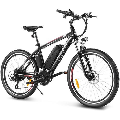 ANCHEER Herren 48V-10Ah E Bike, Grau, 27.5 inches