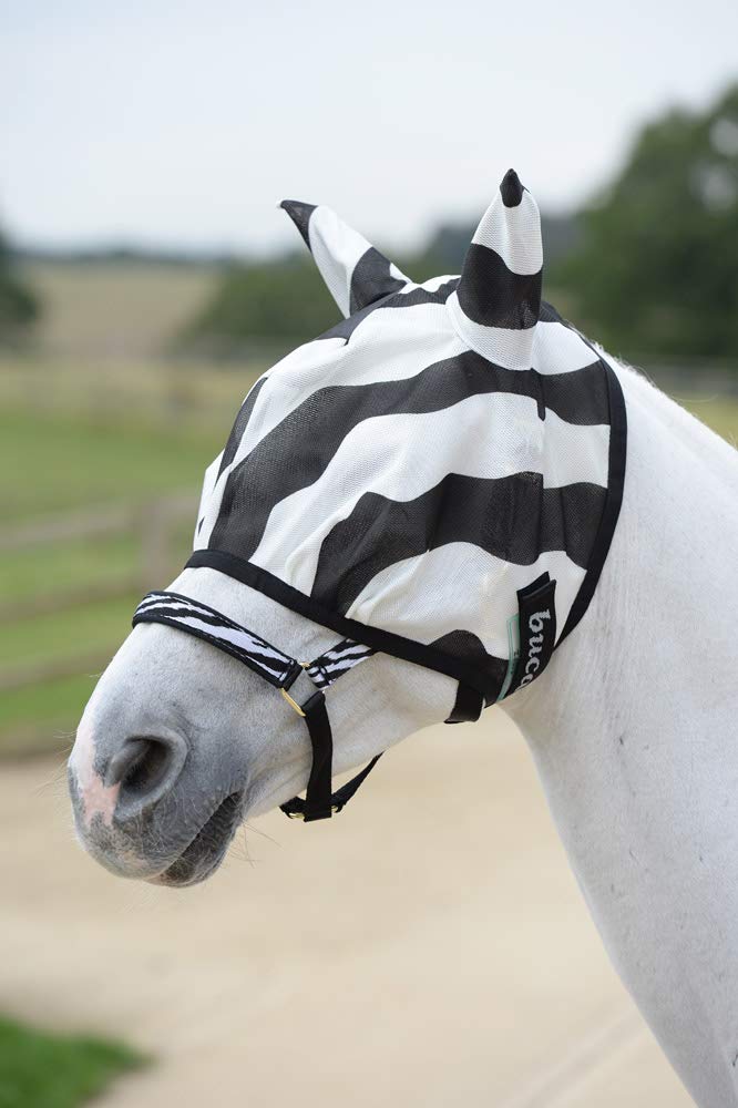 Bucas Buzz-Off Fly Mask - zebra - Fliegenmaske, Groesse:XXXS