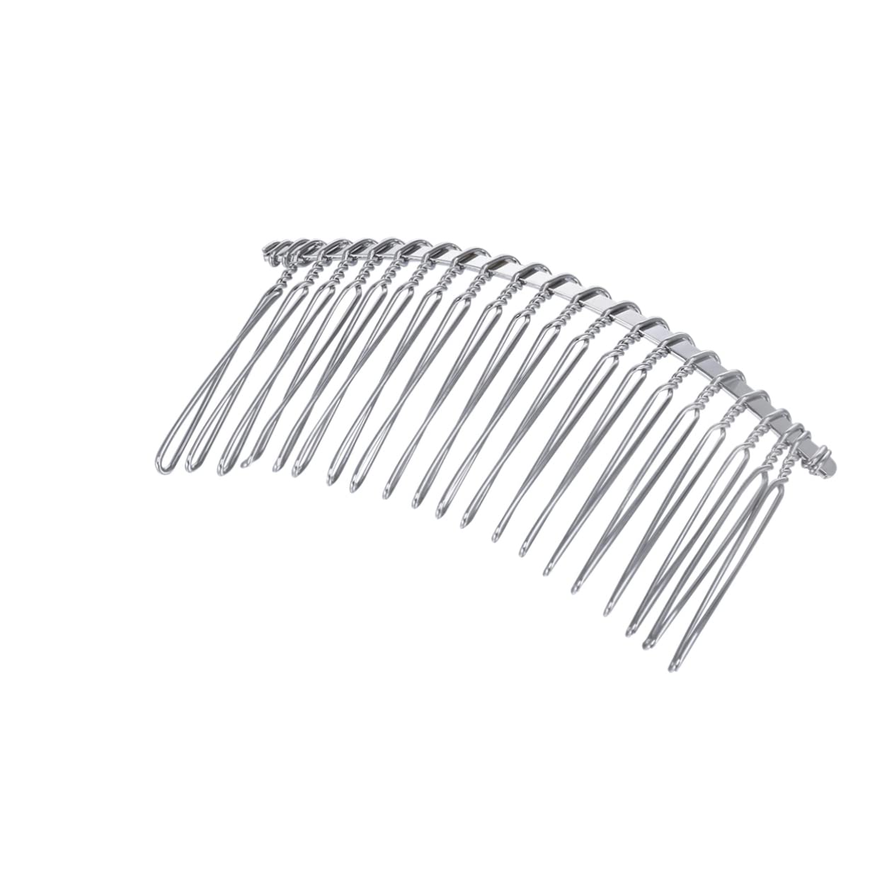 AIHEDOUJ 10 Stück Silber Kopfbedeckung Silber Zubehör Brautschleier Braut Haarkamm Zubehör für Damen Damenteile Damen Tiara Damen Haarkamm Pin Haarnadel Haarteil seitlich Damen