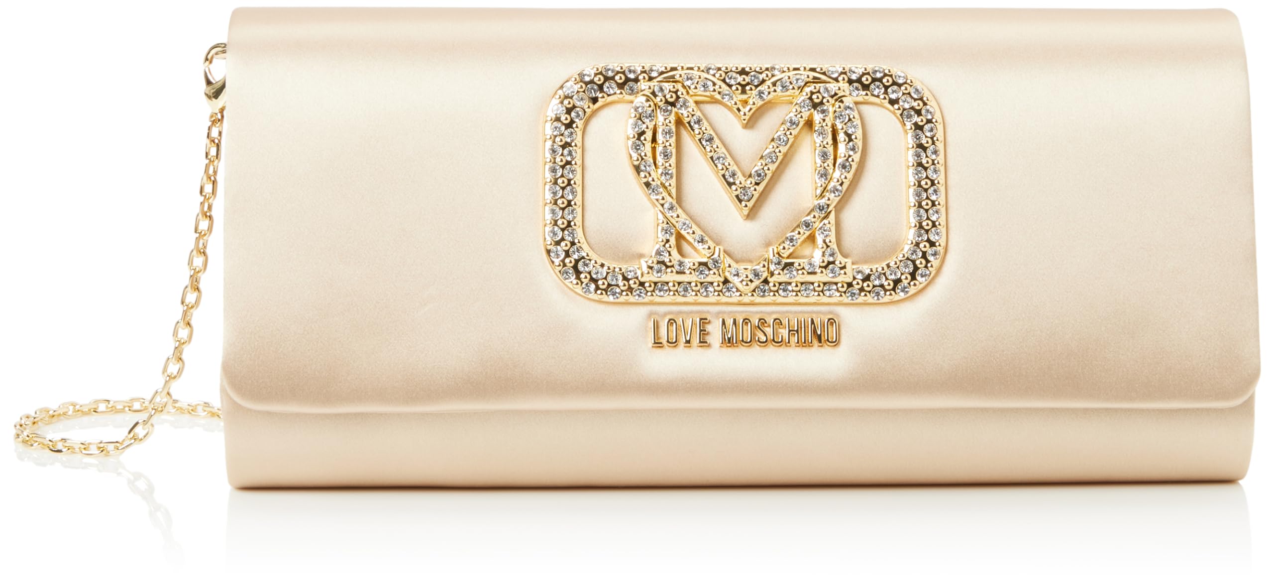 Love Moschino Damen Schultertasche, Champagner Schultertasche, Champagner