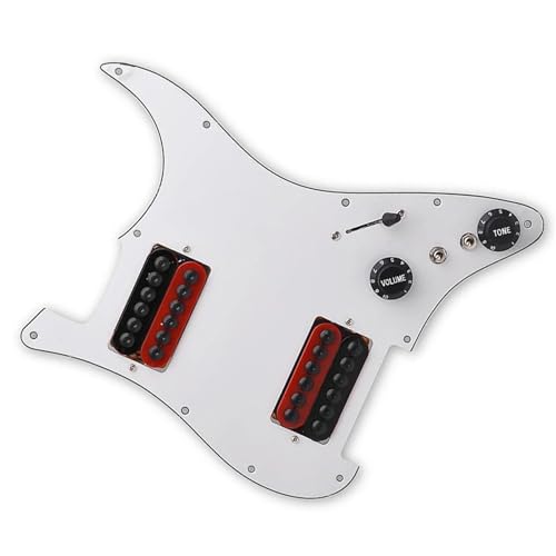 Standard-Pickguard-Tonabnehmer HH Loaded Prewired Two Humbucker Coil Splitting Pickguard Pickup für E-Gitarre (Color : B)