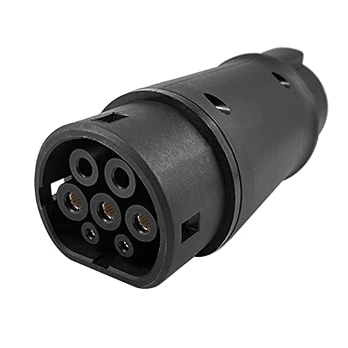 Naugan EVSE J1772 Adapter Typ 1 auf Typ 2 Steckdose Fahrzeug Auto EV LadegeräT Stecker IEC 62196 Adapter für Autos Fahrzeug