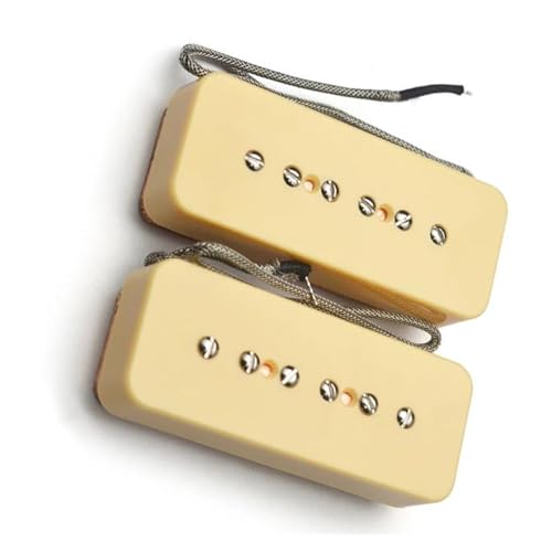 Gelbe E-Gitarren-Humbucker-Tonabnehmer-Ersatzteile mit verstellbaren Schrauben Single-Coil-Tonabnehmer