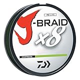 Daiwa Unisex-Erwachsene Braided LINE J-BRAIDX8 geflochtene Schnur, Hellgrün, 20 lb