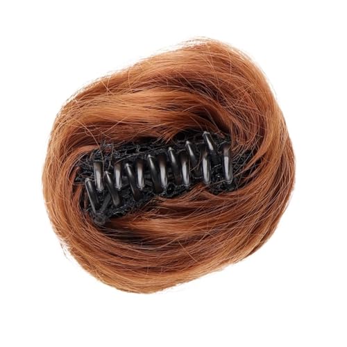 Haarteil Haargummi Haarknoten mit Krallenclip for Damen, synthetischer lockiger Chignon, Ombre-Krallenhaar, unordentlicher Dutt, Hochsteckfrisur, Haarteil for Anklipsen for Frauen Haarverlängerung(1pc