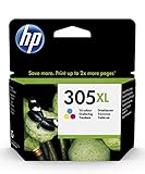 HP 305XL (3YM63AE) Original Druckerpatrone Farbe mit hoher Reichweite für HP DeskJet 27xx, 41xx, HP ENVY 60xx, 64xx , (1er Pack)