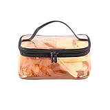 SZYDD Tragbare einfache wasserdichte Reise-Kosmetik-Toilettenartikel-Aufbewahrungstasche, tragbar, transparent, PVC-Kosmetiktasche, wasserdichte Kosmetiktasche, geeignet für Kosmetik-Aufbewahrungsbox