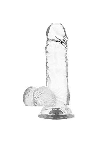 XRAY transparenter realistischer Dildo mit starkem Saugnapf| Vaginal und Anal| Weiches Silikon| (15.5CM X 3.5CM)