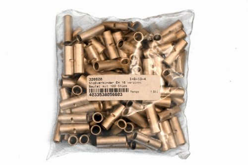 VS-ELECTRONIC - 320620 Stoßverbinder EH, 16, Beutel, Verzinnt (100-er pack) 329620