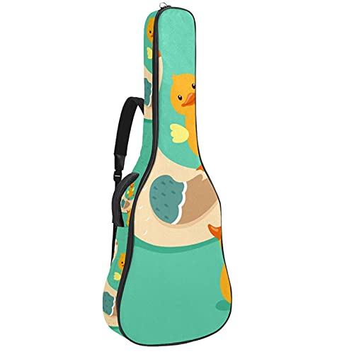 Gitarrentasche Gig Bag Rucksack Gepolsterte Gitarrentasche ， Süße Mutter Ente