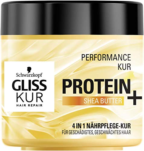 SCHWARZKOPF GLISS KUR Protein + Shea Butter Performance Kur, 6er Pack (6 x 400 ml)