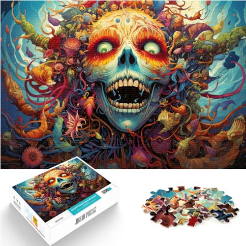 Spielgeschenk Puzzle Fantasie bunte Elfen Puzzle 1000 Teile Holzpuzzle für Erwachsene Familienspiel Stressabbau Schwieriges Herausforderungspuzzle 1000 Teile (50 x 75 cm)