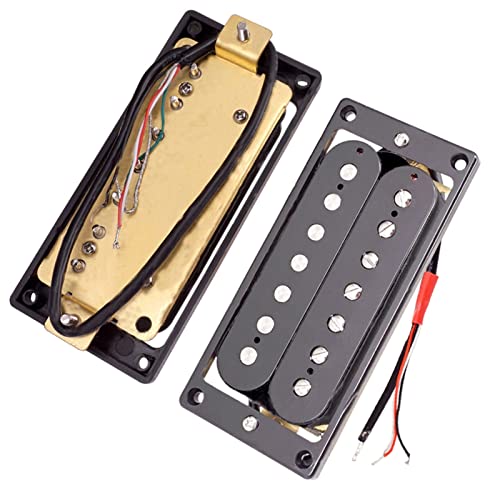 ZENGXUE 2 Stücke 7 String Electric Guitar Humbucker Pickups Mit Schrauben Schwarz Humbucker Tonabnehmer Set