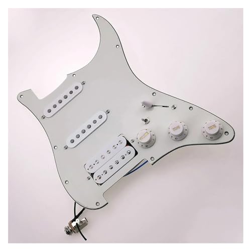 Standard-Pickguard-Tonabnehmer SSH-Stil, 7-Wege-Typ, voll beladenes Schlagbrett für E-Gitarre, exquisite Tonabnehmer-Komponente (Color : 2)