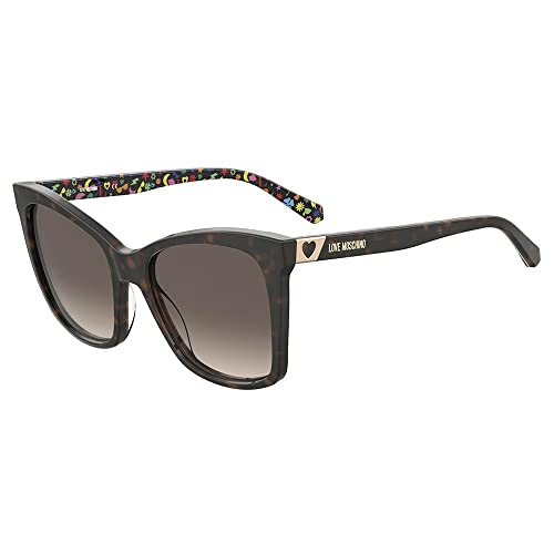 Moschino Love Unisex Mol034/s Sunglasses, 086/HA Havana, 55