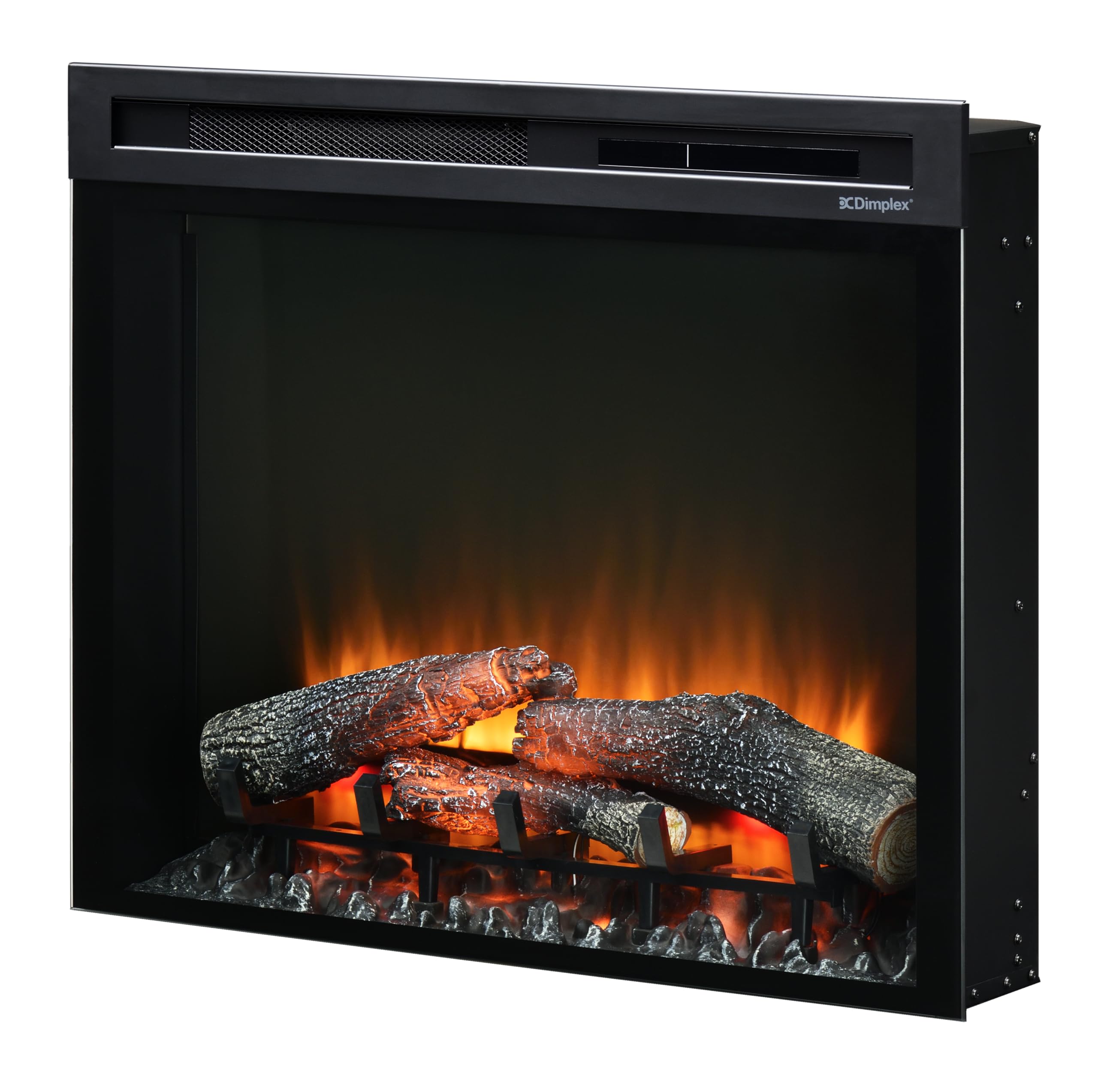 Dimplex 211002 Elektrokamin Einsatz XHD28 Firebox 28" LED-Lichter - Patentierter Optiflame Flammeneffekt - Inklusive Fernbedienung, Schwarz