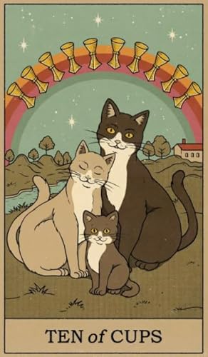 HfmQuisutron Jigsaw Puzzle 1000 Teile Katze Kunst Tarot Karten Poster Holz Für Erwachsene Kinder Spiele Lernspielzeug Df257Zq