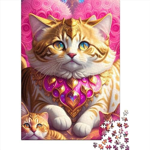 Schwieriges, anspruchsvolles Puzzle 1000 Teile Tiere Katzen für Erwachsene Puzzle 1000 Teile Puzzle Spielspielzeug für Erwachsene Familienpuzzle Geschenk 75x50cm