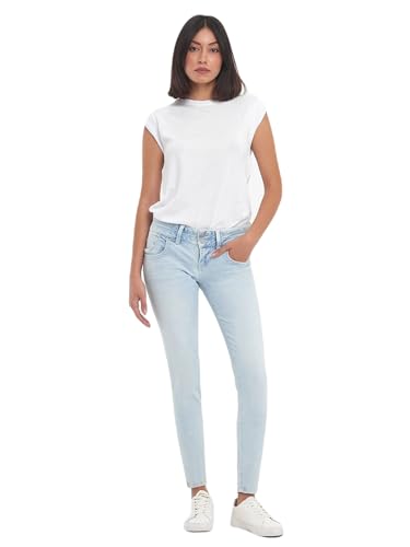 LTB Jeans Damen Jeanshose Julita X - Jeans Damen mit Reißverschluss und einfachen 5 Taschen, Flacher Vorderseite und niedriger Taille aus Baumwollmischung - Hell Blau Größe 25/30