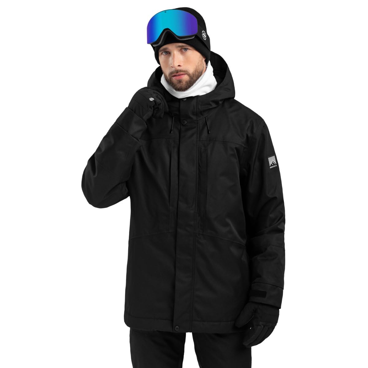 SIROKO - Snowboardjacke mit Isolierung W4 Vostock - M - Schwarz