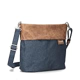 ZWEI Olli OT8 Tasche Damen Umhängetasche Schultertasche 25x23x10 cm (BxHxT), Farbe:, Blue (Blau), One size