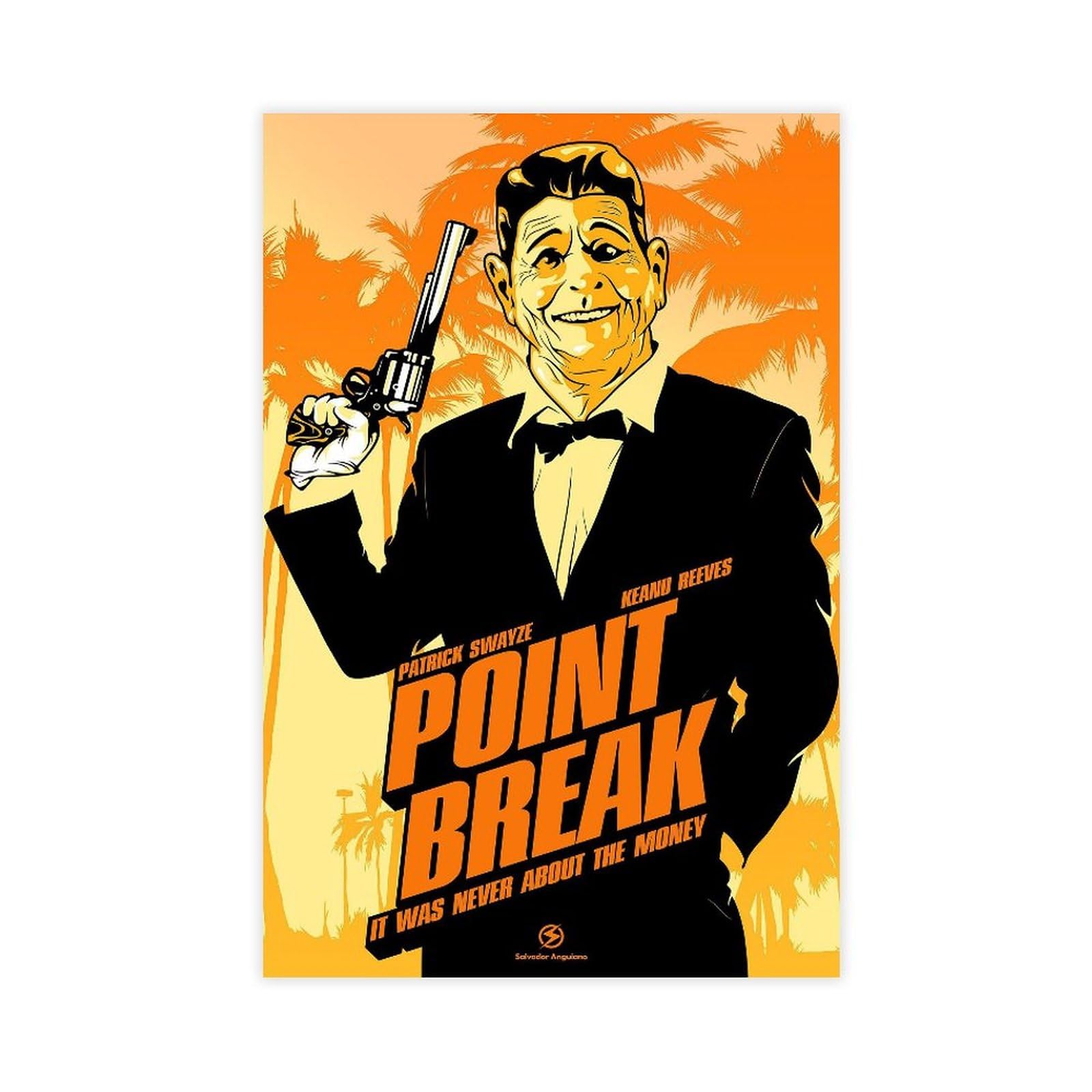 biegzc Filmposter "Point Break 1991", Leinwandposter, Wandkunst, Dekordruck, Bild, Gemälde für Wohnzimmer, Schlafzimmer, Dekoration, 60 x 90 cm