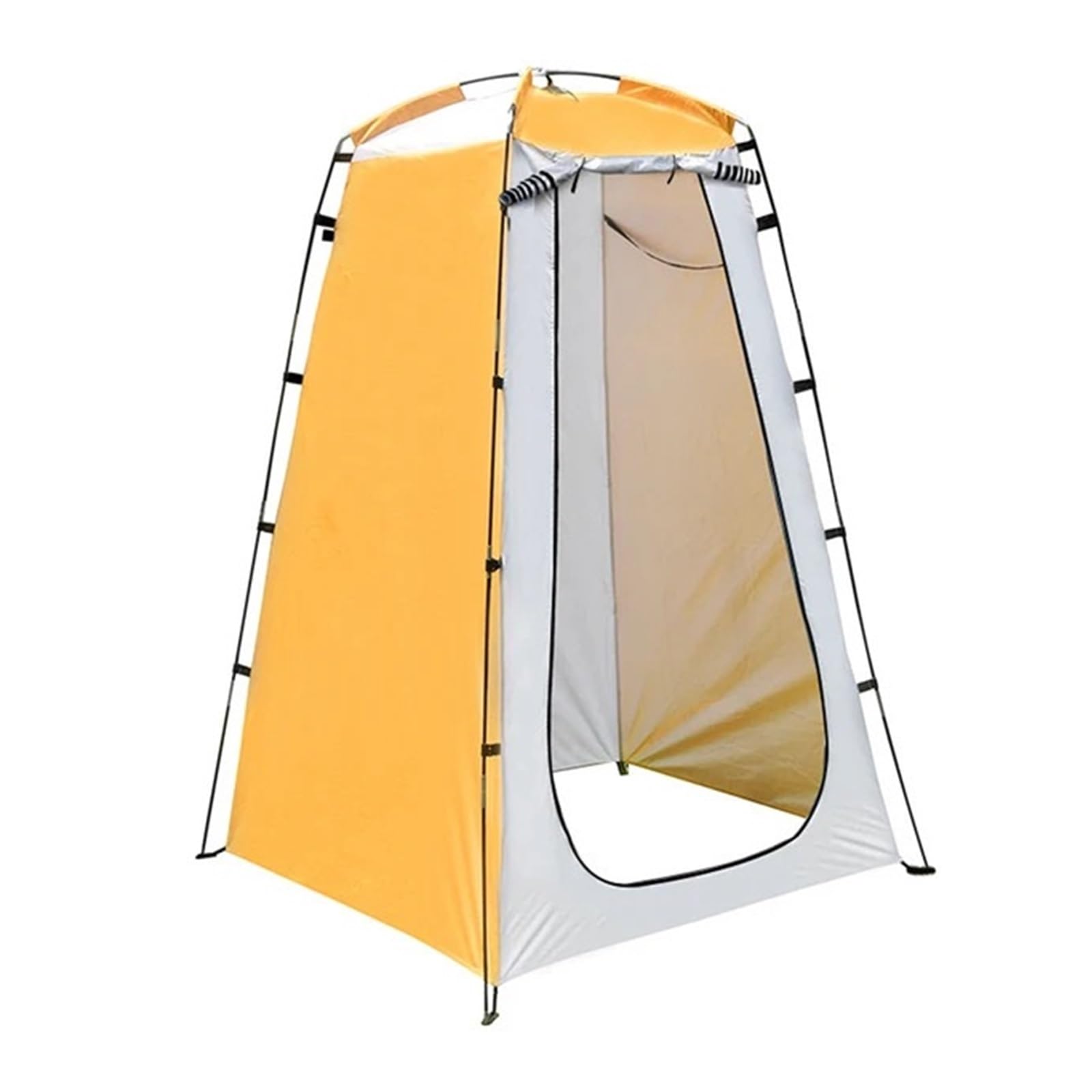 Camping Toilettenzelt Zimmerzelt Umkleidekabine Outdoor Camping Duschzelt Outdoor Hochzeitsfotografie Ankleidezelt aus Polyester Sichtschutzzelt(Yellow)