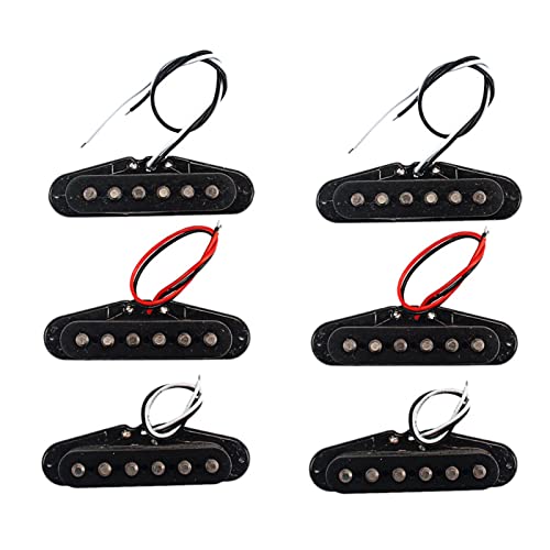 ZENGXUE Single Coil Pickups Hals Mittlerer Brücke Set Für NS E-Gitarren Humbucker Tonabnehmer Set