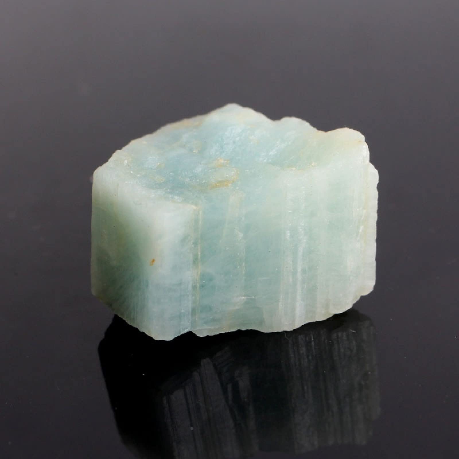 1 STÜCK Natürlicher ungefärbter blauer Aquamarin-Quarz-Edelsteine-Kristallstein-Mineral-Exemplar handgeschnitzte Materialien für die Schmuckherstellung, 15–30 g, 1 Stück roher Aqamarin